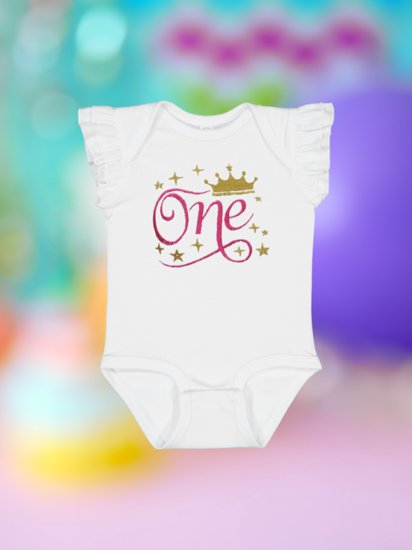 First Birthday Baby Bodysuit (1)