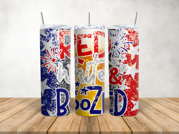 Red White and Boozed 20 Ounce Tumbler