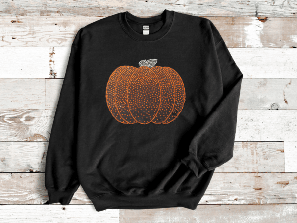 Rhinestone Pumpkin Sweatshirt