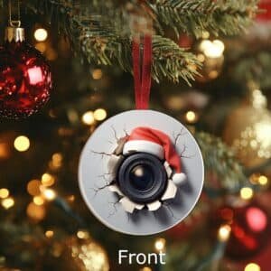 Santa Cam Christmas Ornament