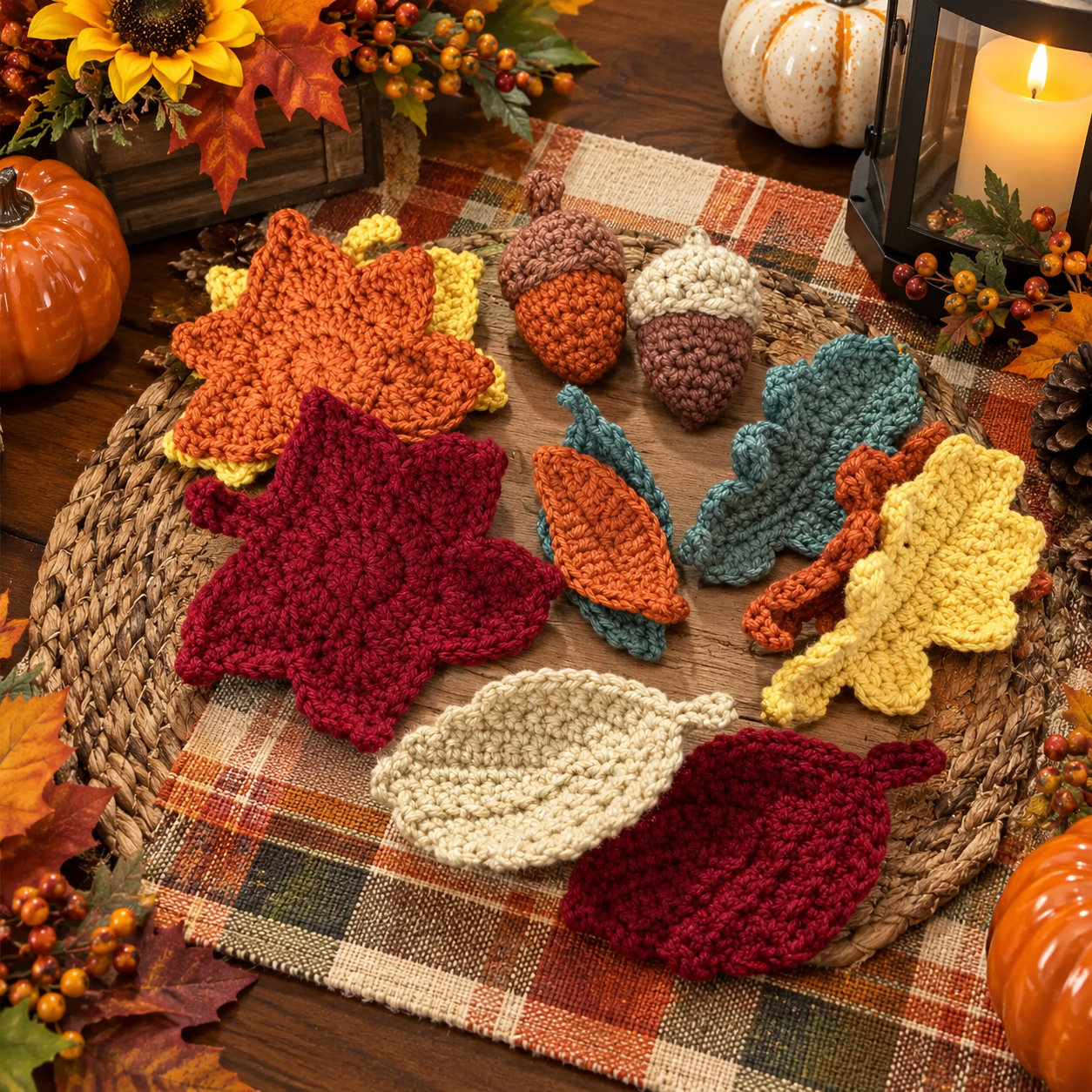 Crochet Fall Leaves