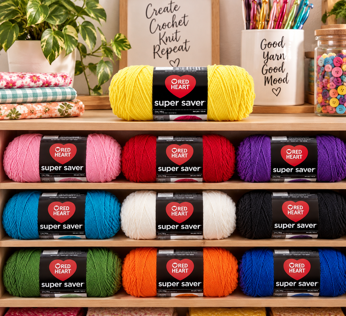 RED HEART Super Saver Yarn