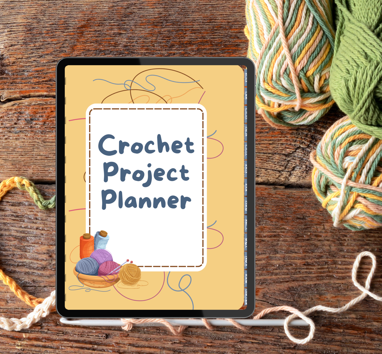 Crochet Digital Planner Mockup 2