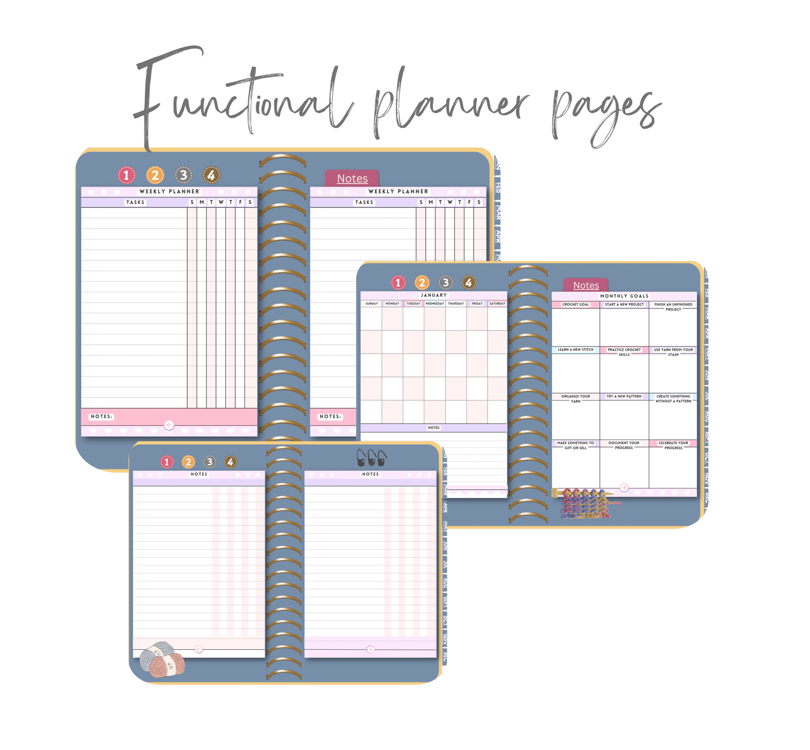 Crochet Digital Planner Mockup 3