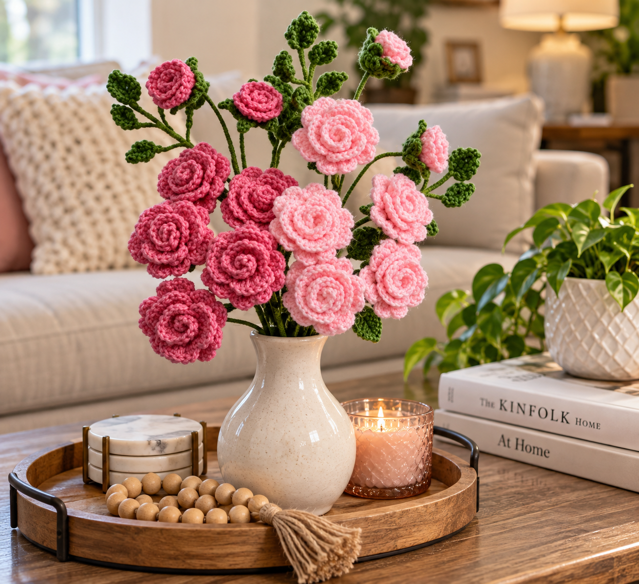 Crochet Rose Bunch
